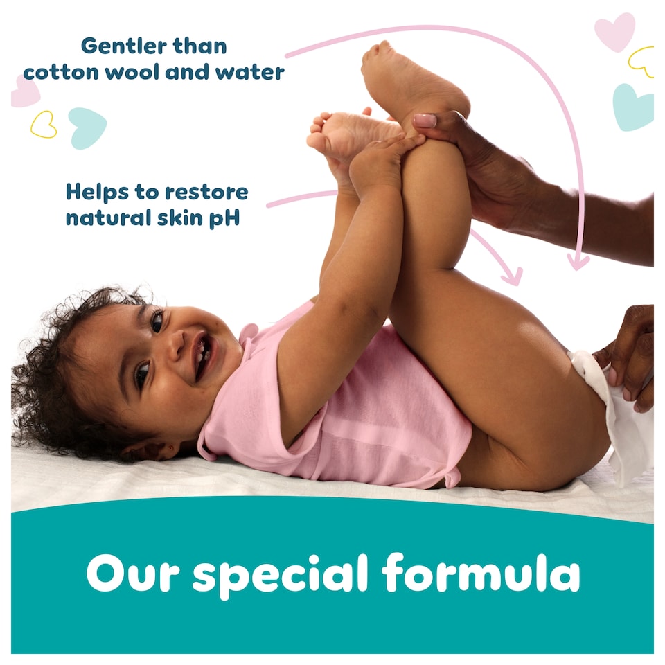 image 1 of Pampers Sensitive Fragrance Free Baby Wipes 52 Pack X 12