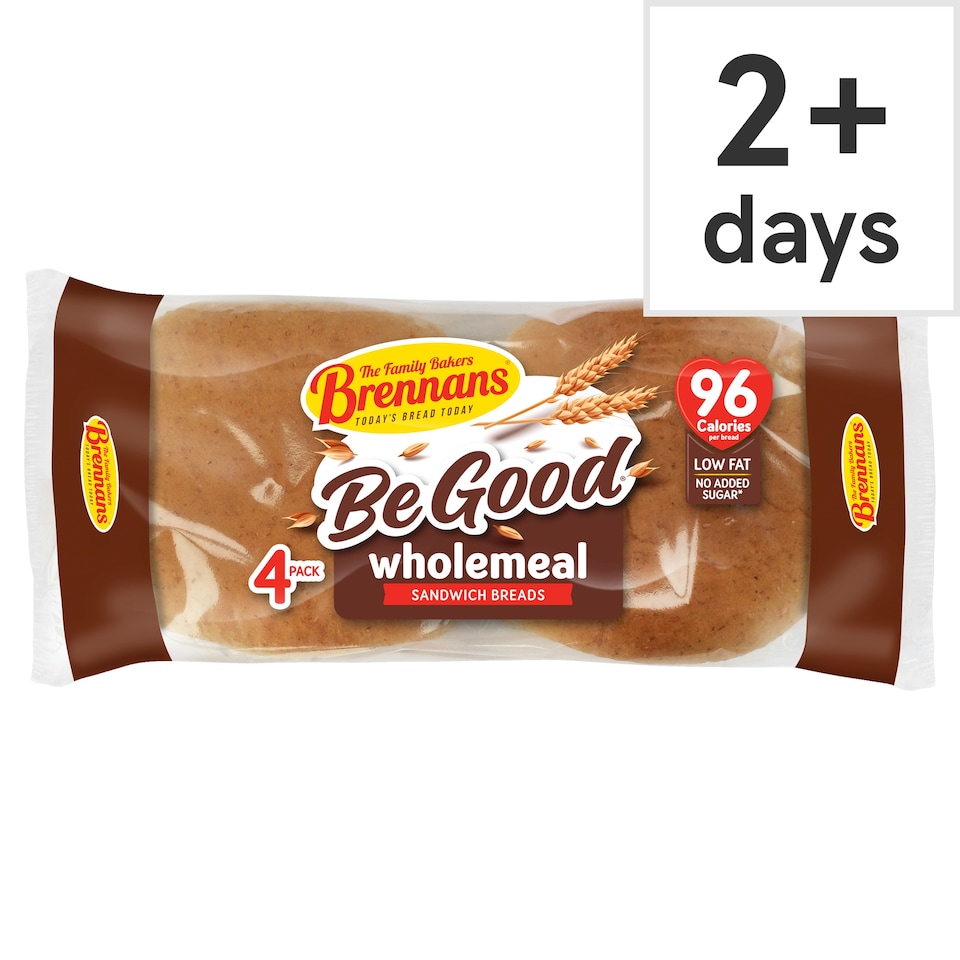 Brennans Be Good Wholemeal Sandwich Bread Rolls 160g