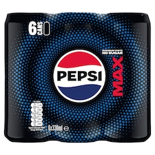 Pepsi Max 6 X 330 Ml Pack