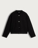 image 5 of The F&F Edit Ribbed Collar Buttoned Jacket in Black