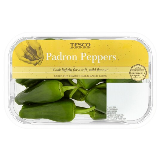 image 1 of Tesco Padron Peppers 135g
