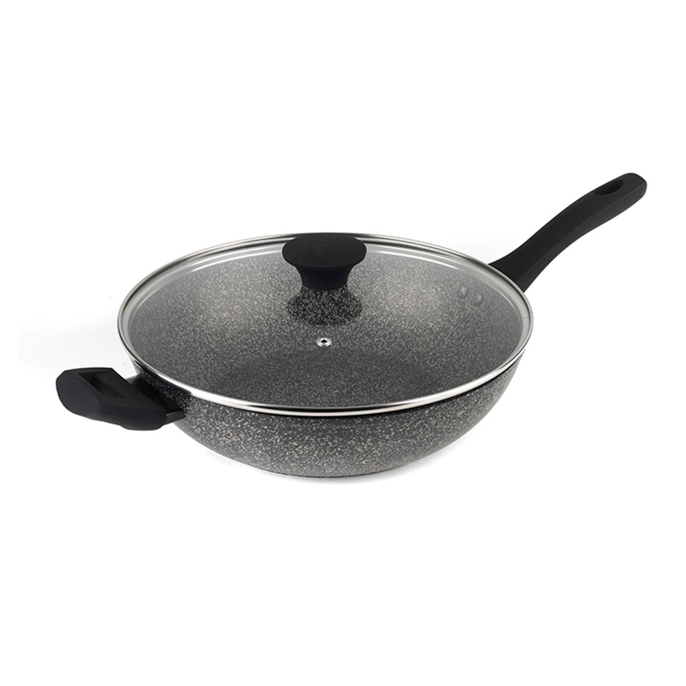 image 1 of Salter Megastone Palladium 28Cm Wok With Lid
