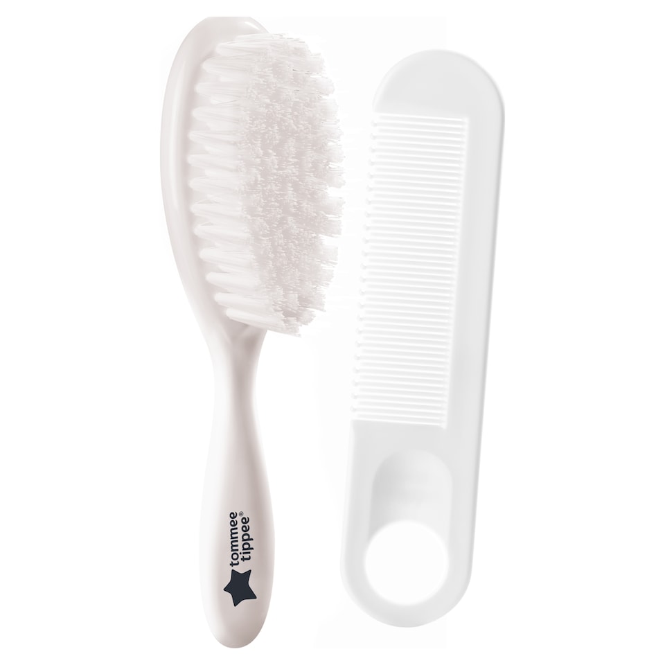 image 1 of Tommee Tippee Essentials Brush & Comb Set