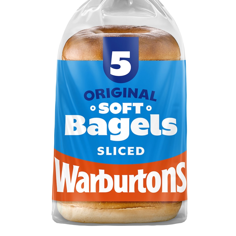 image 1 of Warburtons Soft & Sliced Original Bagels 5 Pack