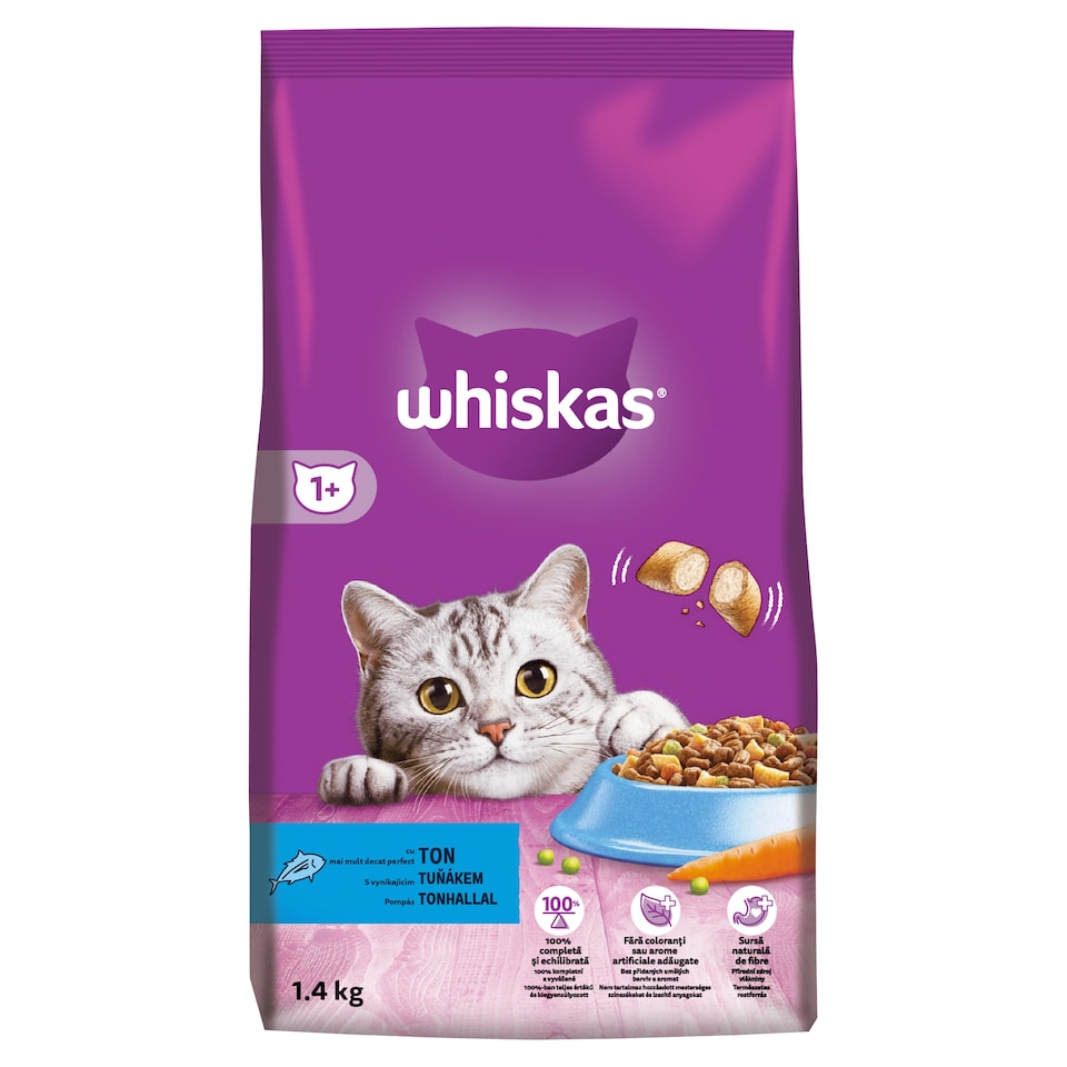 Whiskas S vynikajícím tuňákem 1,4kg