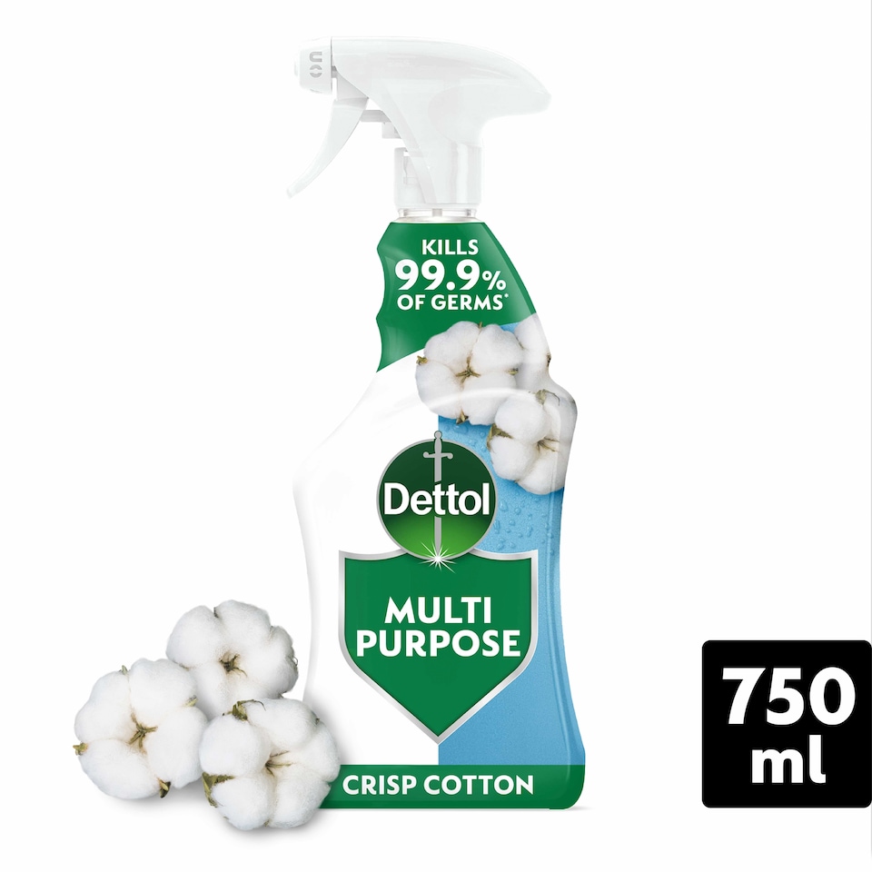 image 1 of Dettol Multipurpose Cleaning Spray Crisp Cotton 750ml