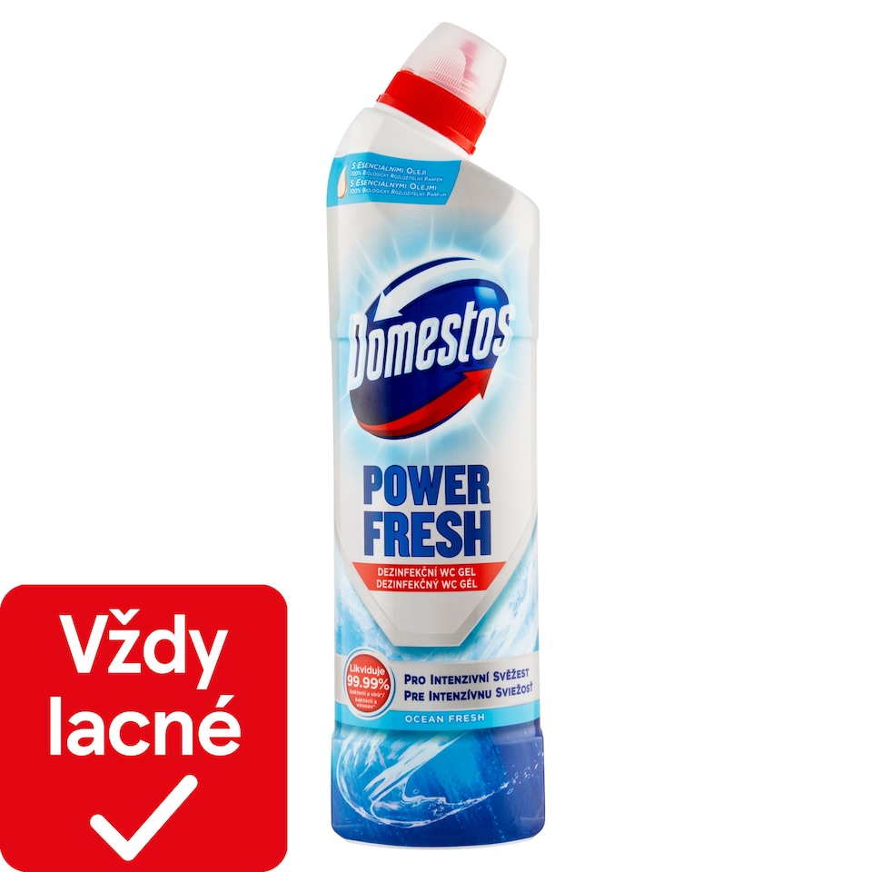 image 1 of Domestos Power Fresh Ocean Fresh Disinfectant WC Gel 700 ml