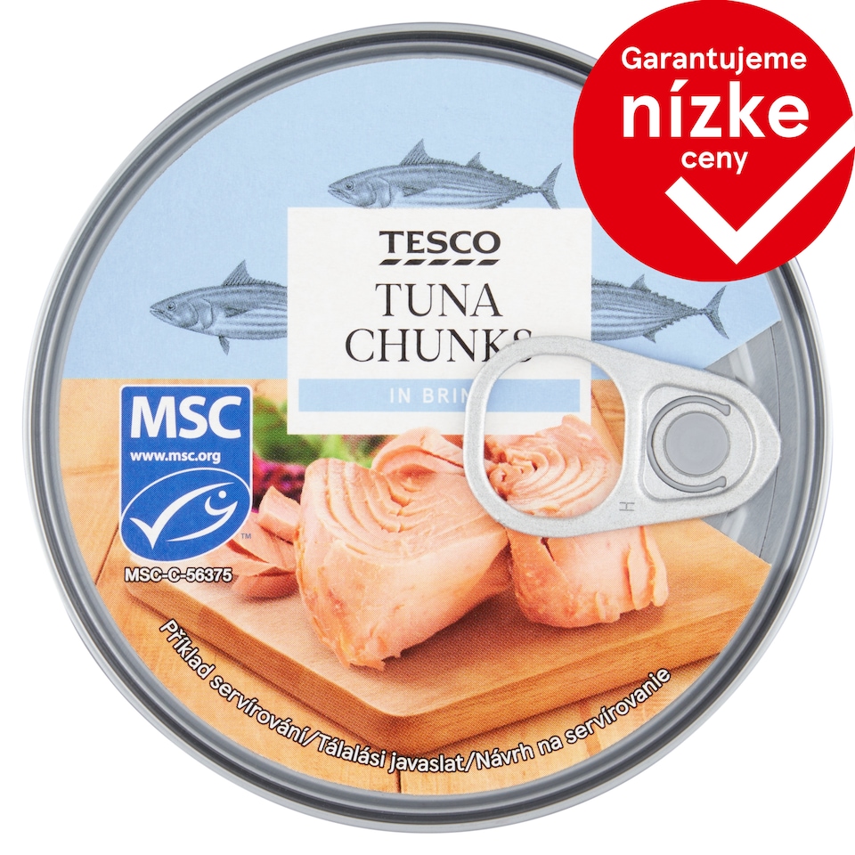 Tesco Tuna Chunks in Brine 185 g