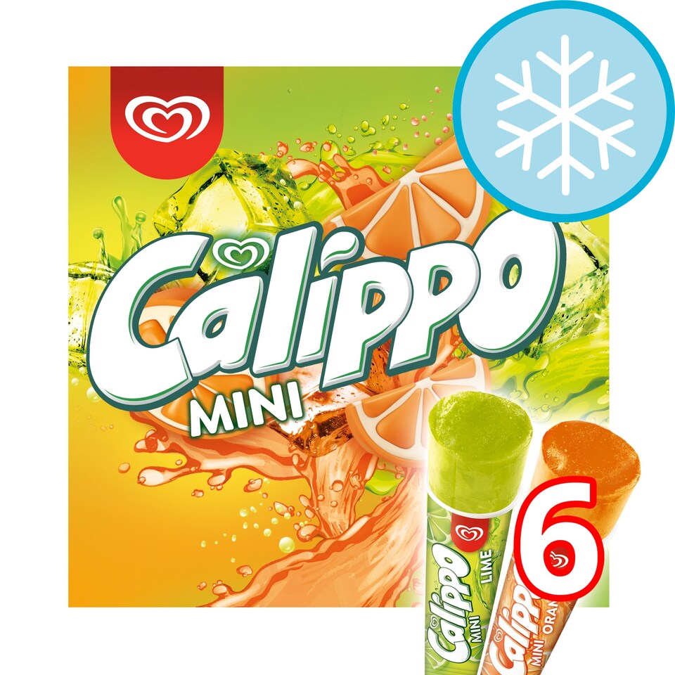 image 1 of Walls Calippo Mini Orange Lemon & Lime 6 X 80Ml