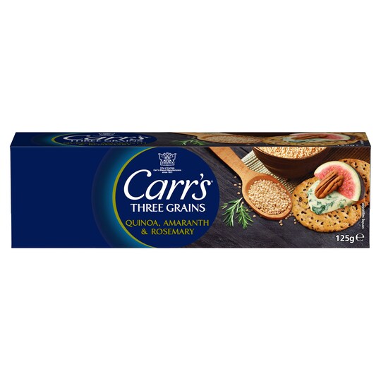 Carr's 3 Grains Quinoa Crackers 125G Tesco Groceries