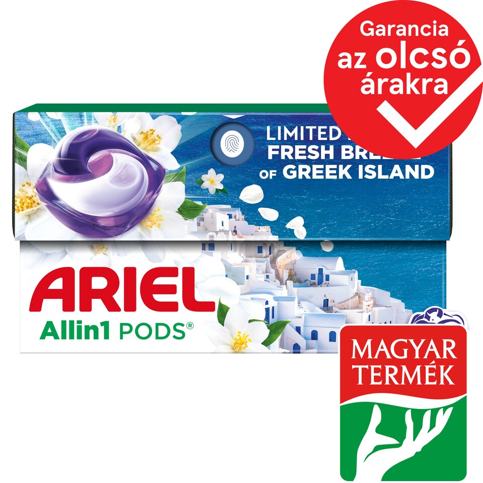 Ariel All-in-1 PODS Mosókapszula, 30 Fresh Breeze of Greek Island 1. kép
