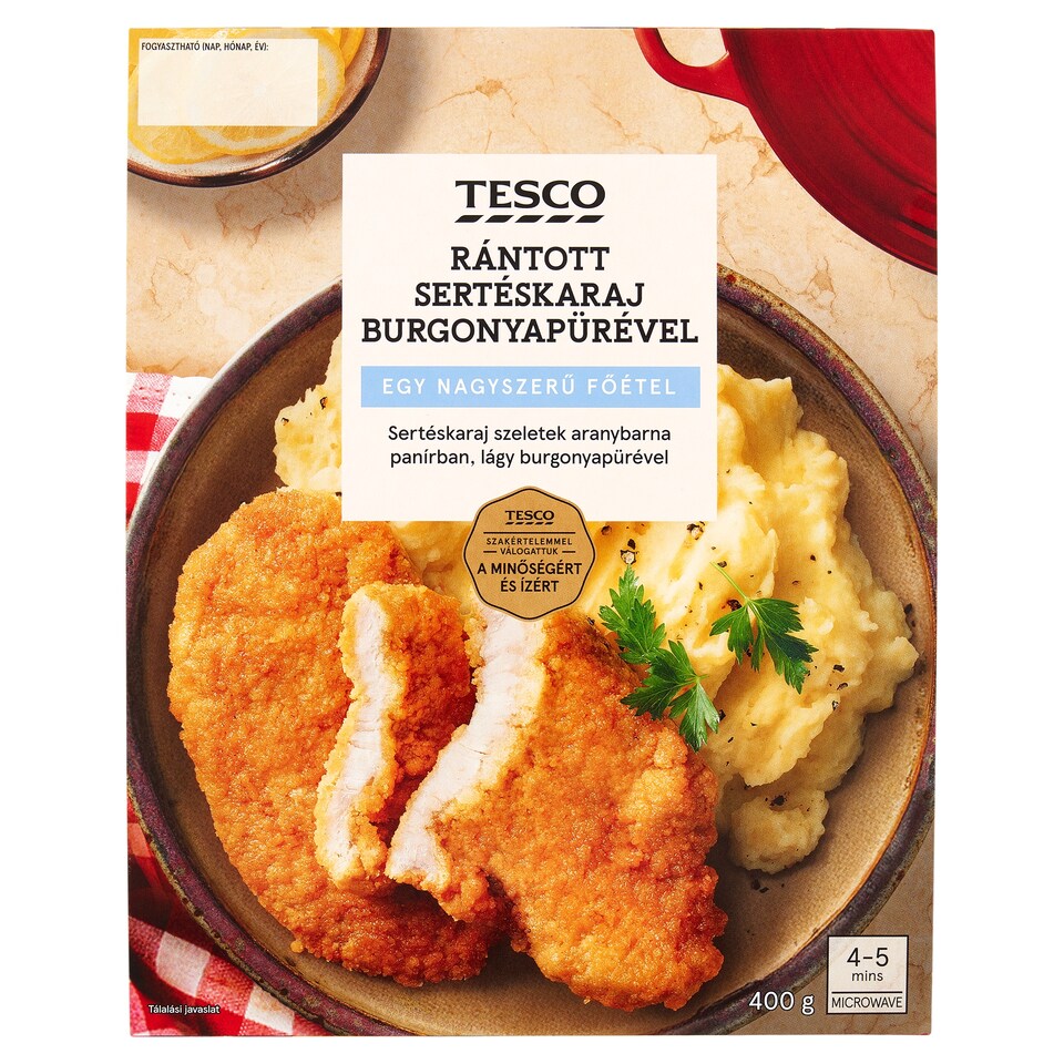 Tesco Breaded Pork Chops with Mashed Potatoes 400 g