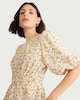 image 1 of F&F Shirred Puff Sleeve Blouse in Multi