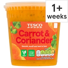 Tesco Carrot & Coriander Soup 600G