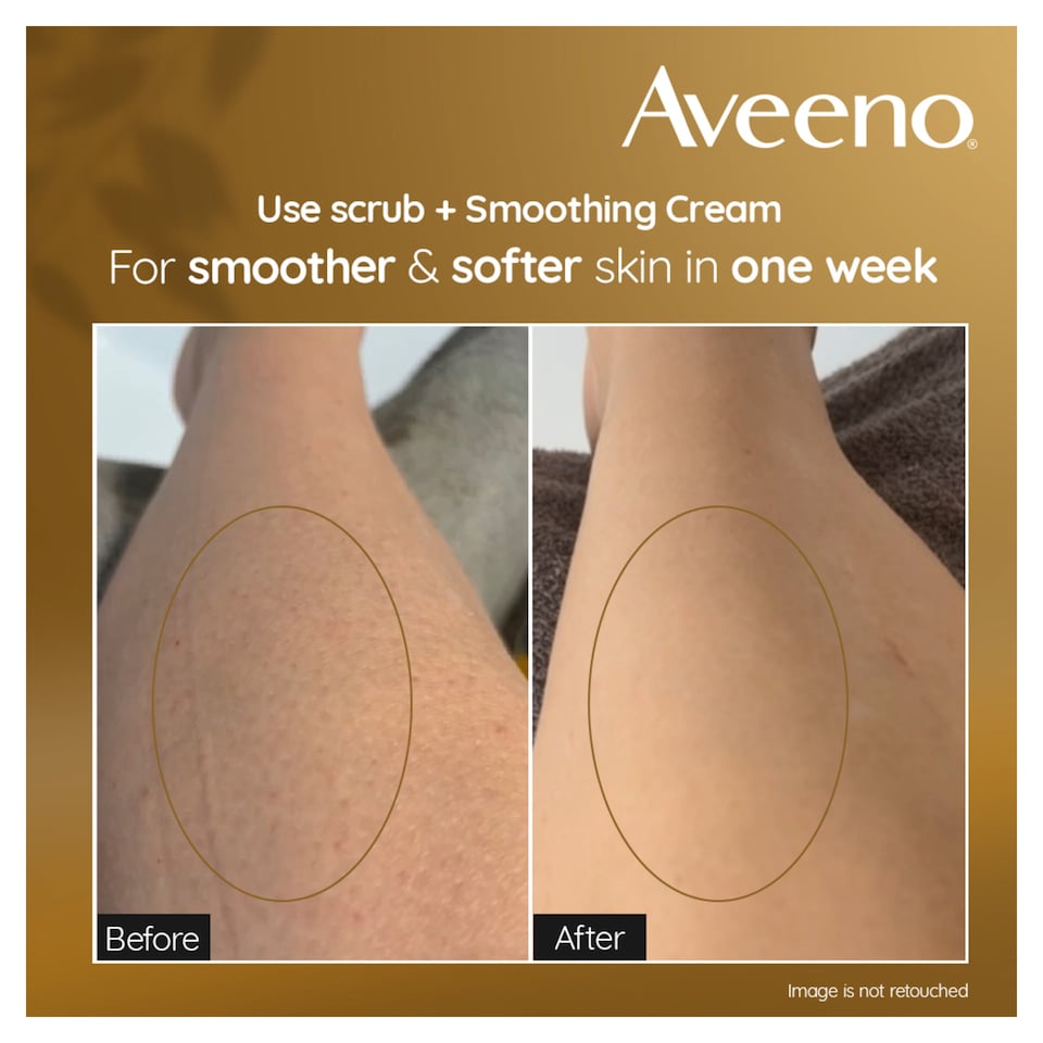 image 1 of Aveeno Skin Renewal Smoothing Cream Body Lotion Moisturiser 300ml