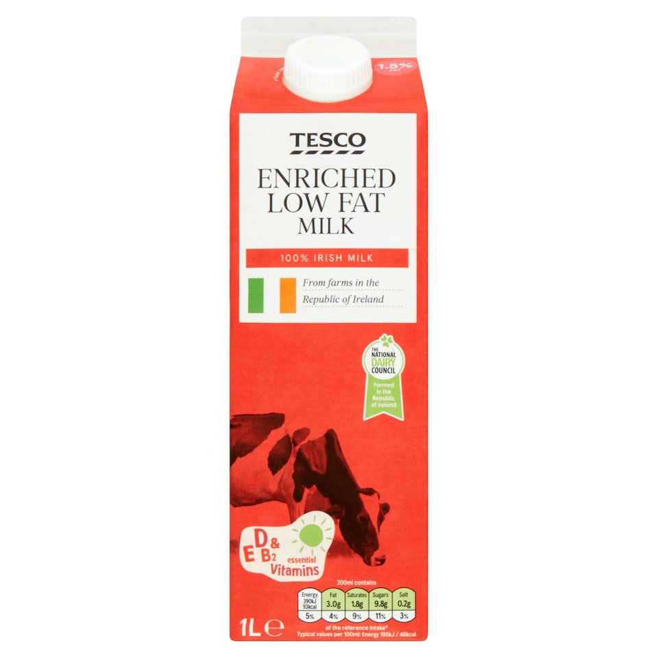 Tesco Fortified Milk1ltr