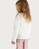 image 3 of Judith Kerr Mog Pure Cotton Long Sleeved Top in Cream