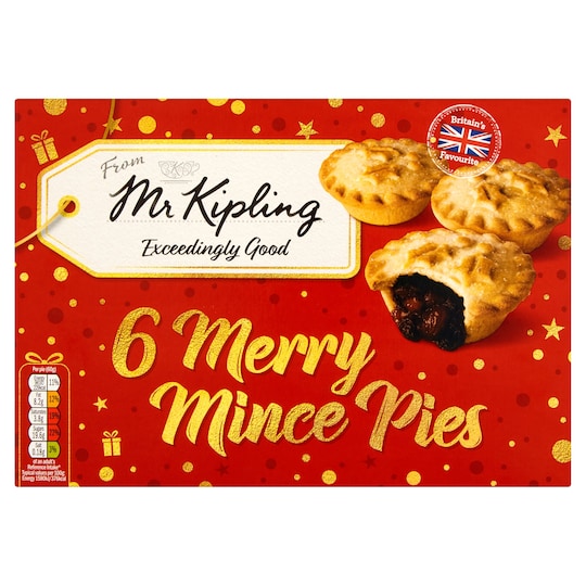 Mr Kipling Mince Pies 6 Pack
