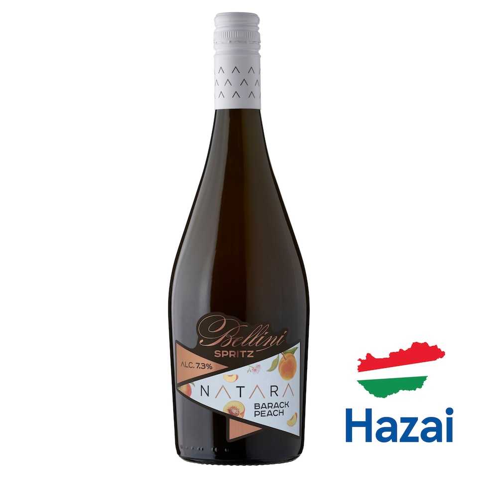 Natara Bellini Spritz őszibarack ízű, szénsavas, ízesített boralapú koktél 7,3% 750 ml  1. kép