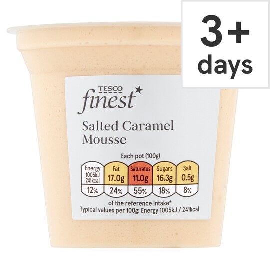 Tesco Finest Salted Caramel Mousse 100G Tesco Groceries