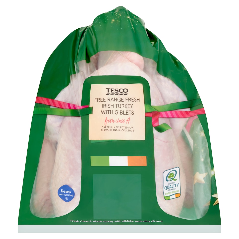 Tesco Free Range Fresh Turkey with Giblets 6KG - 6.99KG