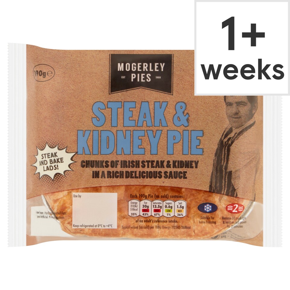 Mogerley Steak And Kidney Pie 190G