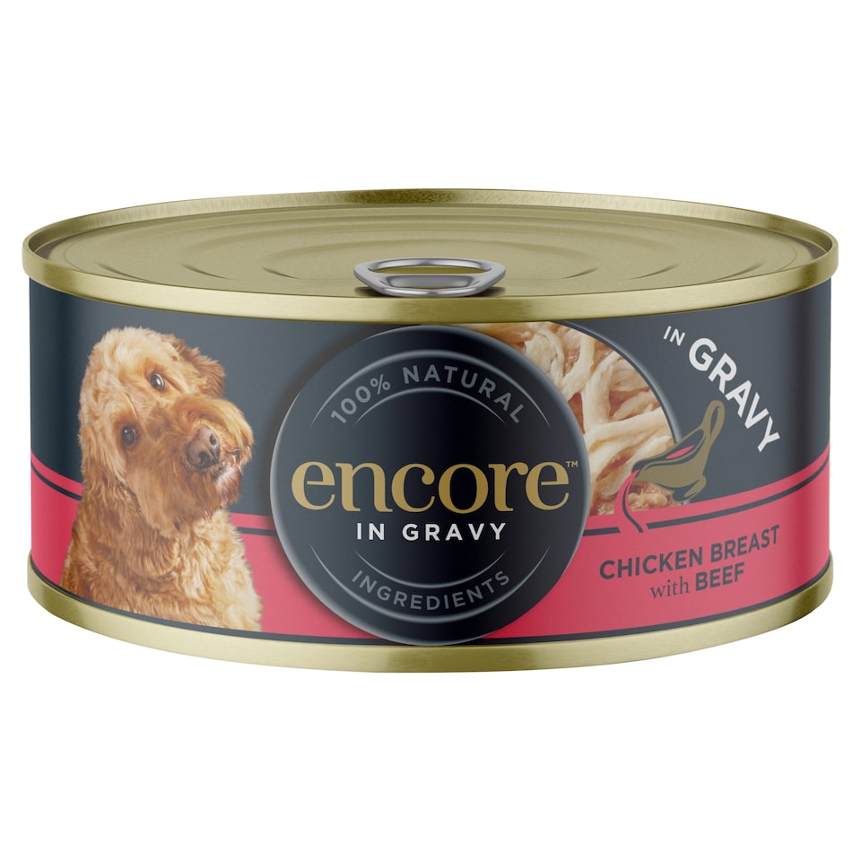image 1 of Encore Dog Food Chicken Breast with Beef in Gravy 156g