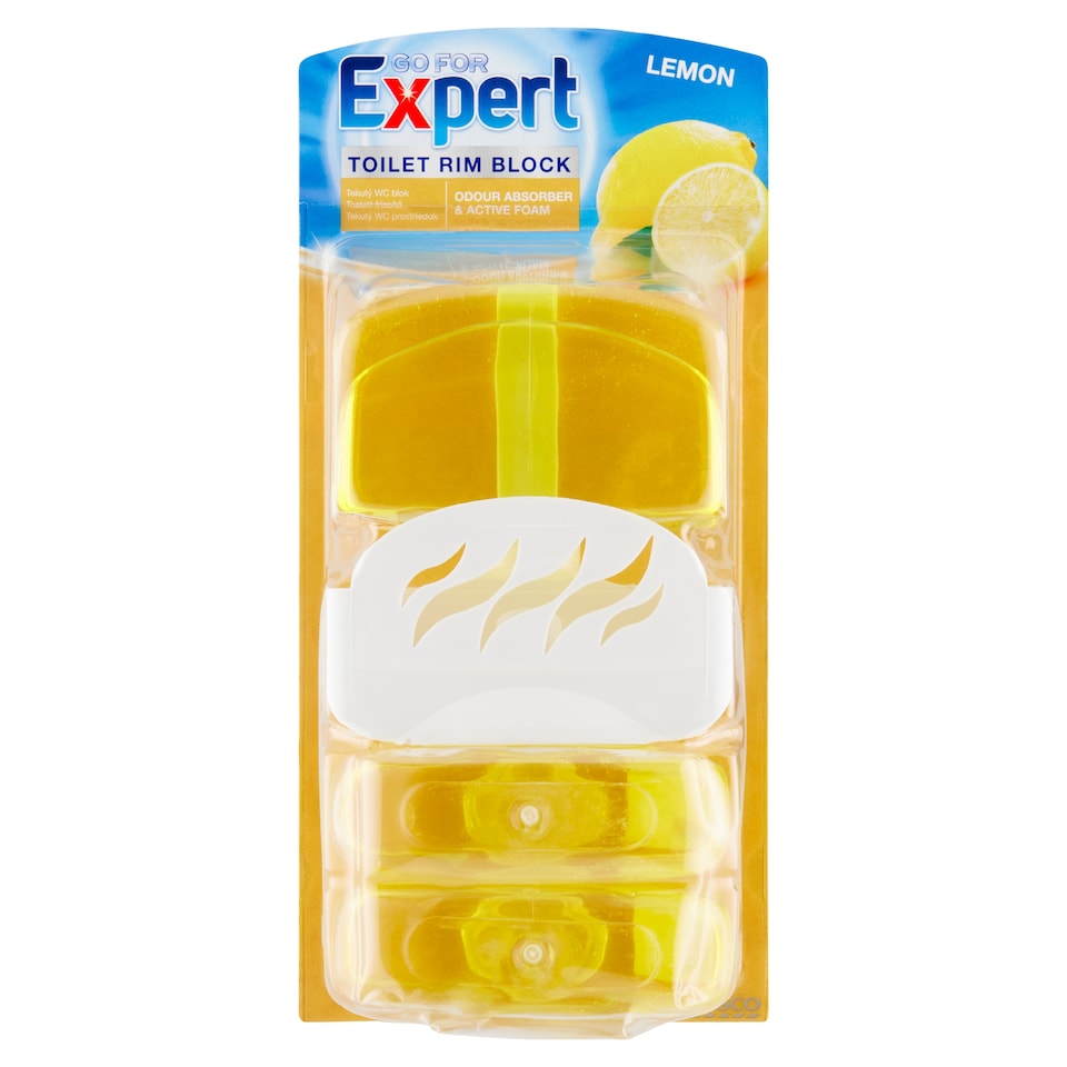 Go for Expert Lemon Toilet Rim Block 3 x 55ml