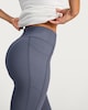 image 3 of F&F Active Ribbed High Waisted Sports Leggings in Navy