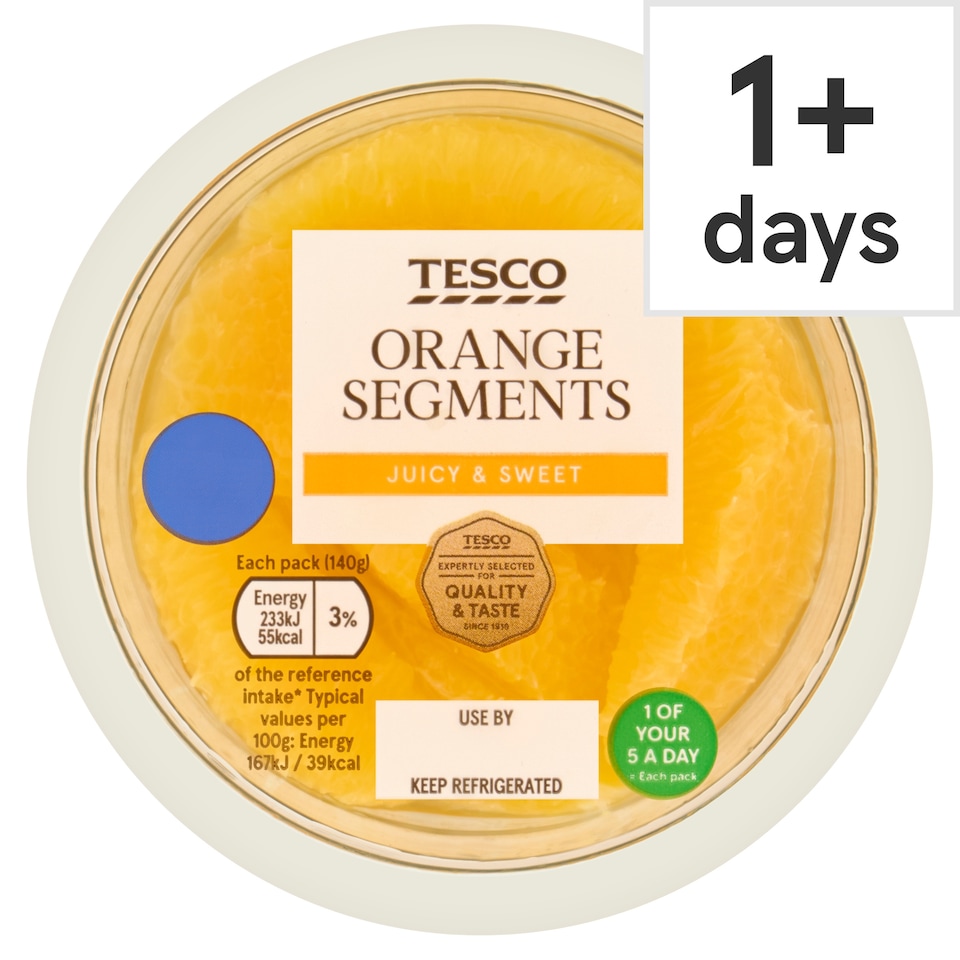 TESCO Orange Segements 140g