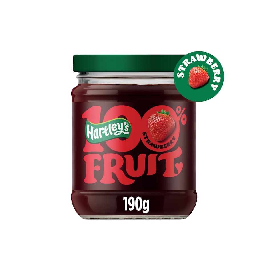 Hartley's 100% Fruit Strawberry Spread 190g