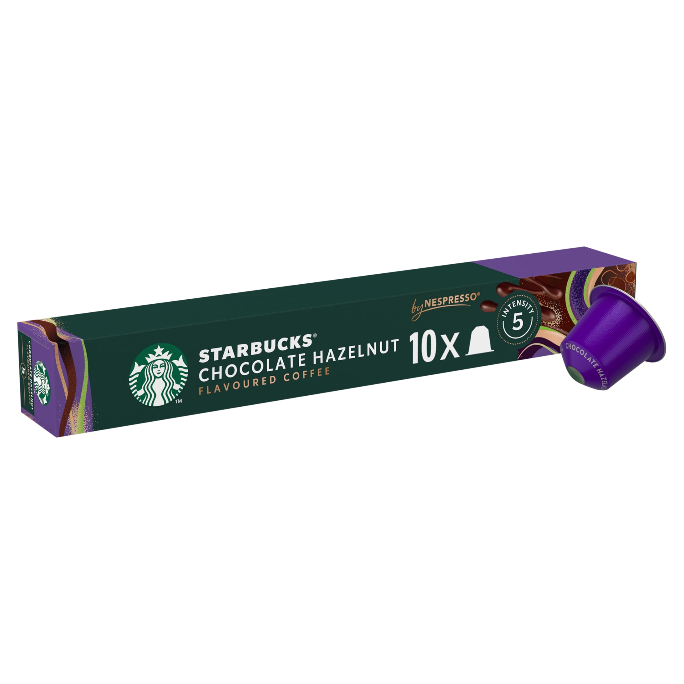 Starbucks by Nespresso Chocolate Hazelnut Coffee 10 Capsules 51G
