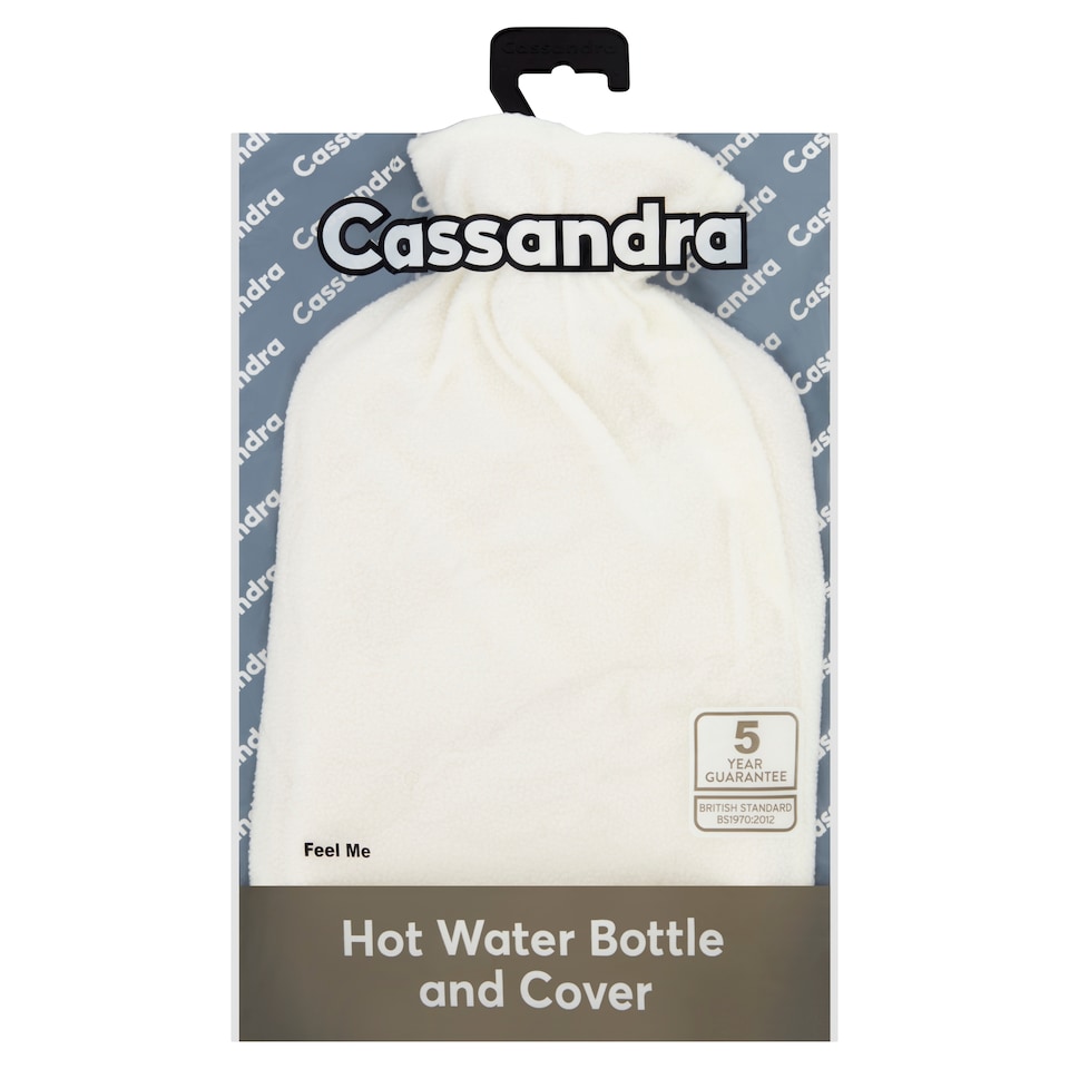 image 1 of Cassandra Fleece Hot Water Bottle and Cover Set