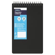 Tesco Polypropylene Reporters Notebook 160 Pages