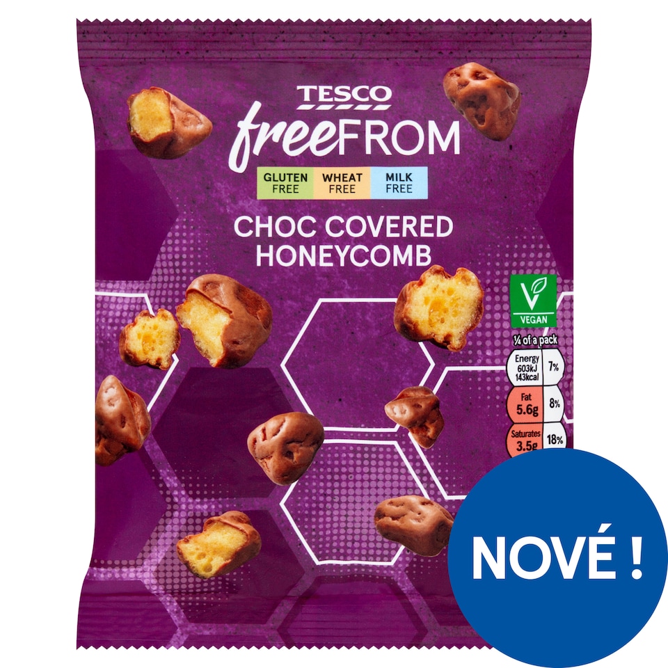 Tesco Free From Mini křupinky v polevě s čokoládovou příchutí 119g