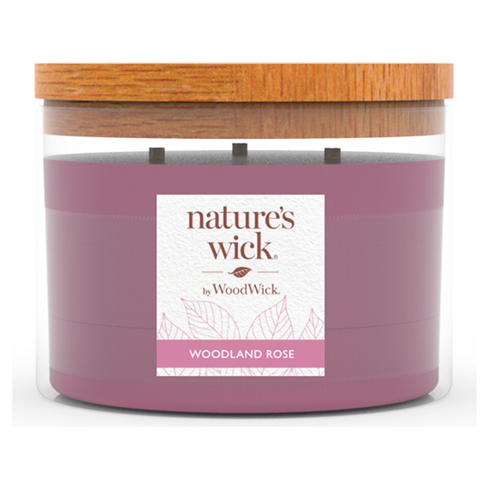 Natures Wick 433G Candle- Woodland Rose