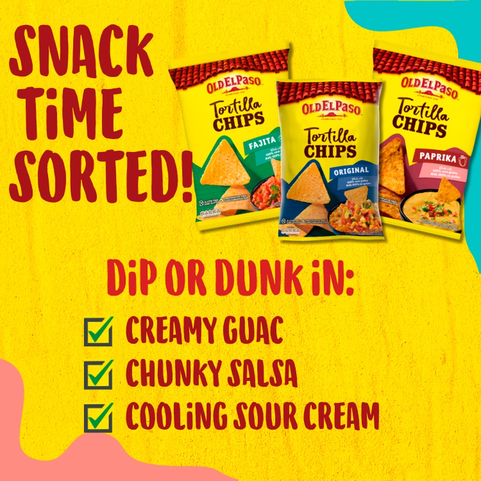 image 1 of Old El Paso Tortilla Chips - Fajita 185g