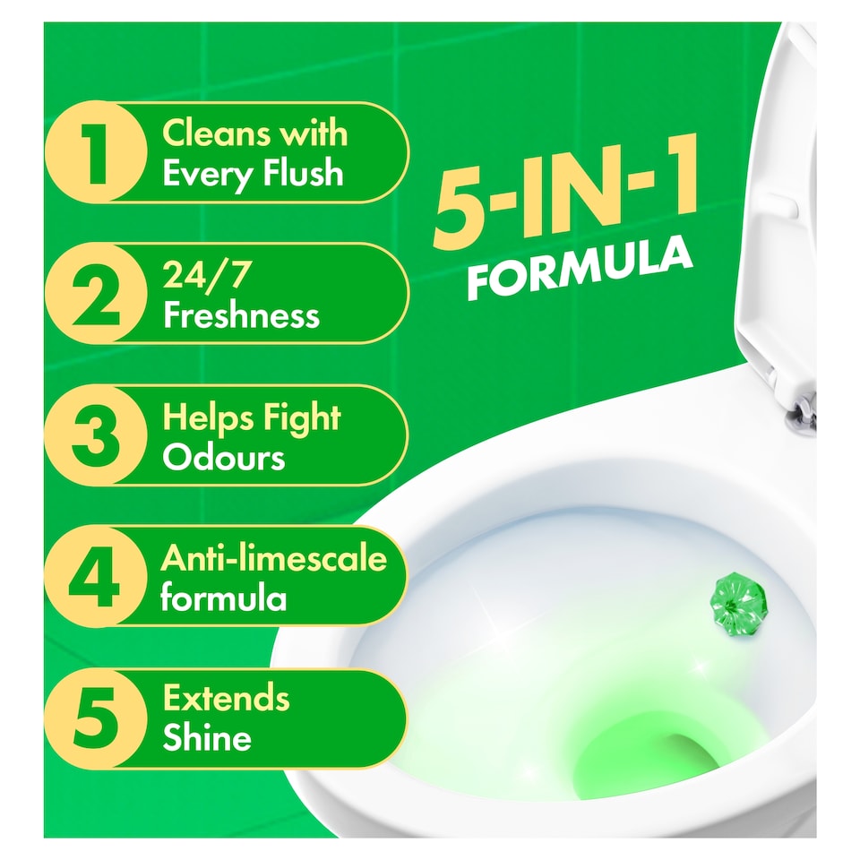 image 1 of Duck Fresh Discs Toilet Cleaner Refills - Lime 2 x 36ml