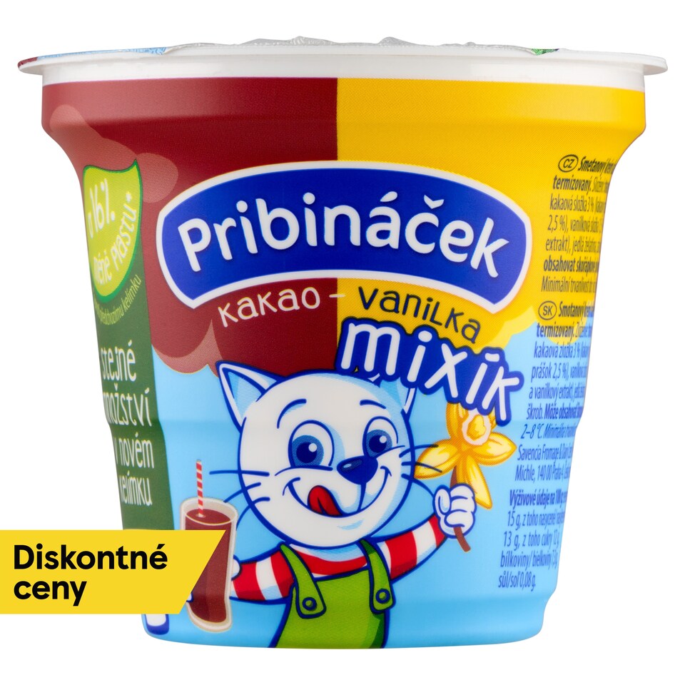 obrázok 1 z Pribináček Mixík kakao-vanilka 125 g