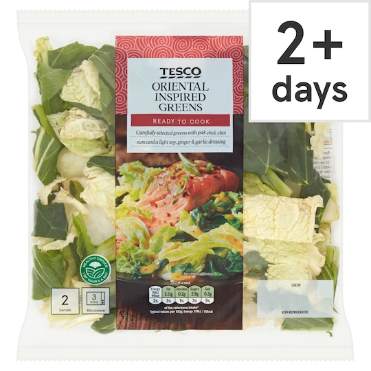 Tesco Oriental Inspired Greens 180G Tesco Groceries