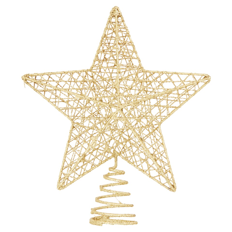 Tesco Gold Wire Tree Topper