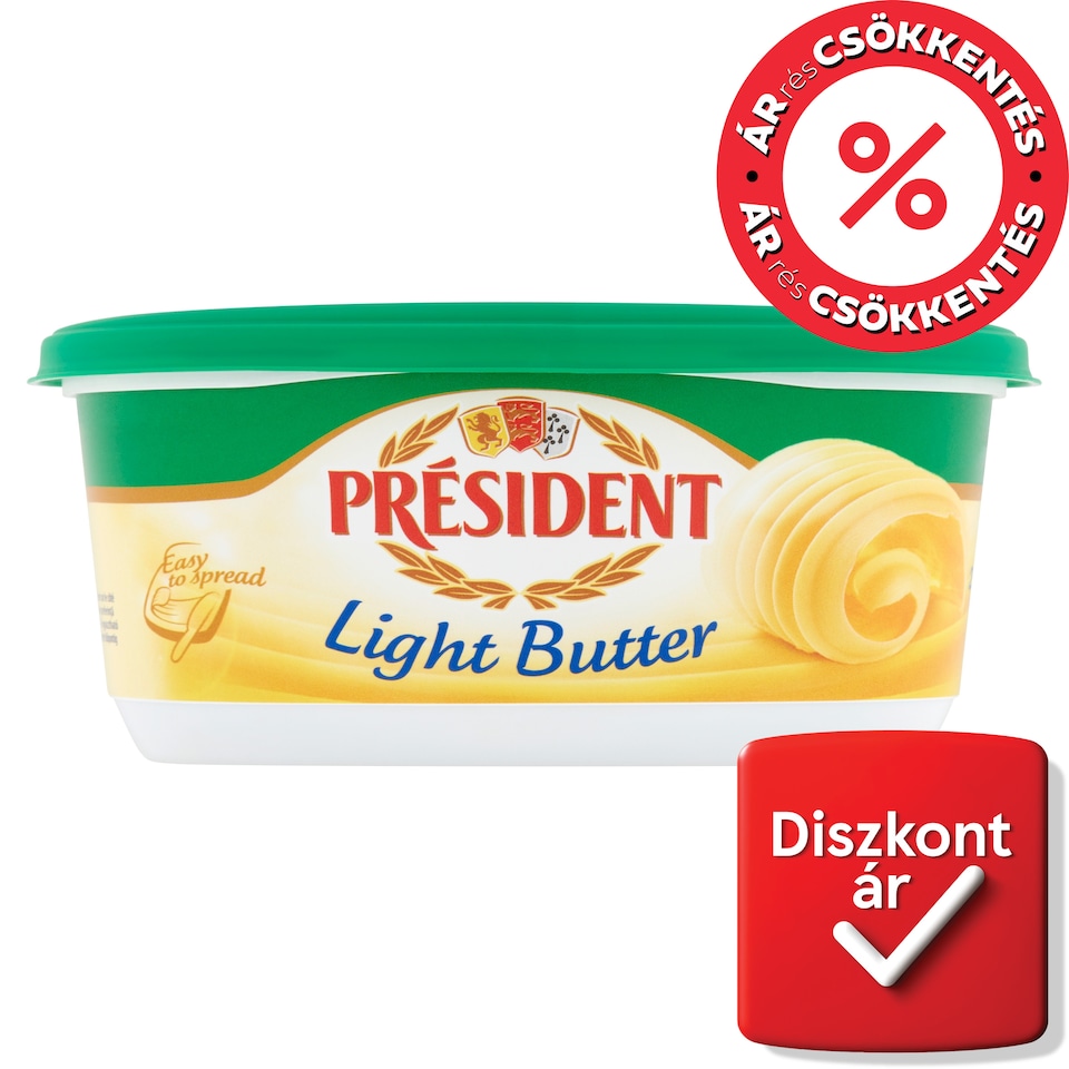 image 1 of Président Light Slightly Salted Butter Enriched with Vitamins A and E 250 g