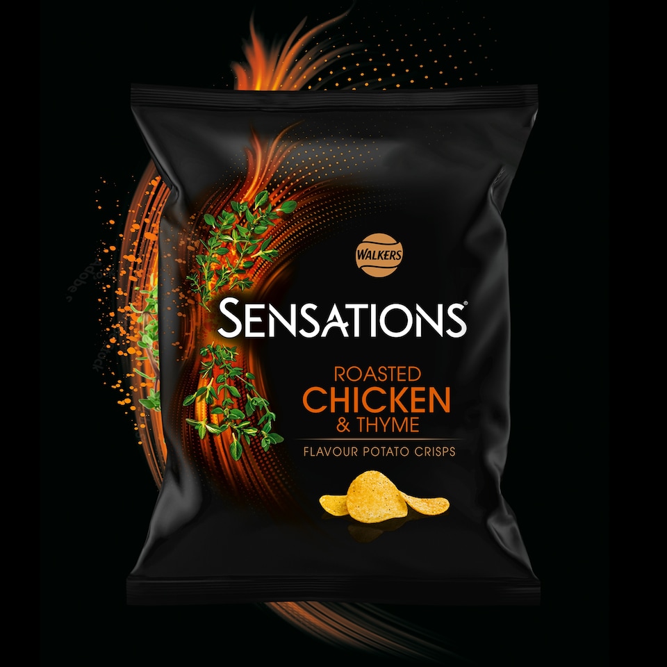 image 1 of Walkers Sensations Chicken & Thyme Sharing Crisps 150g