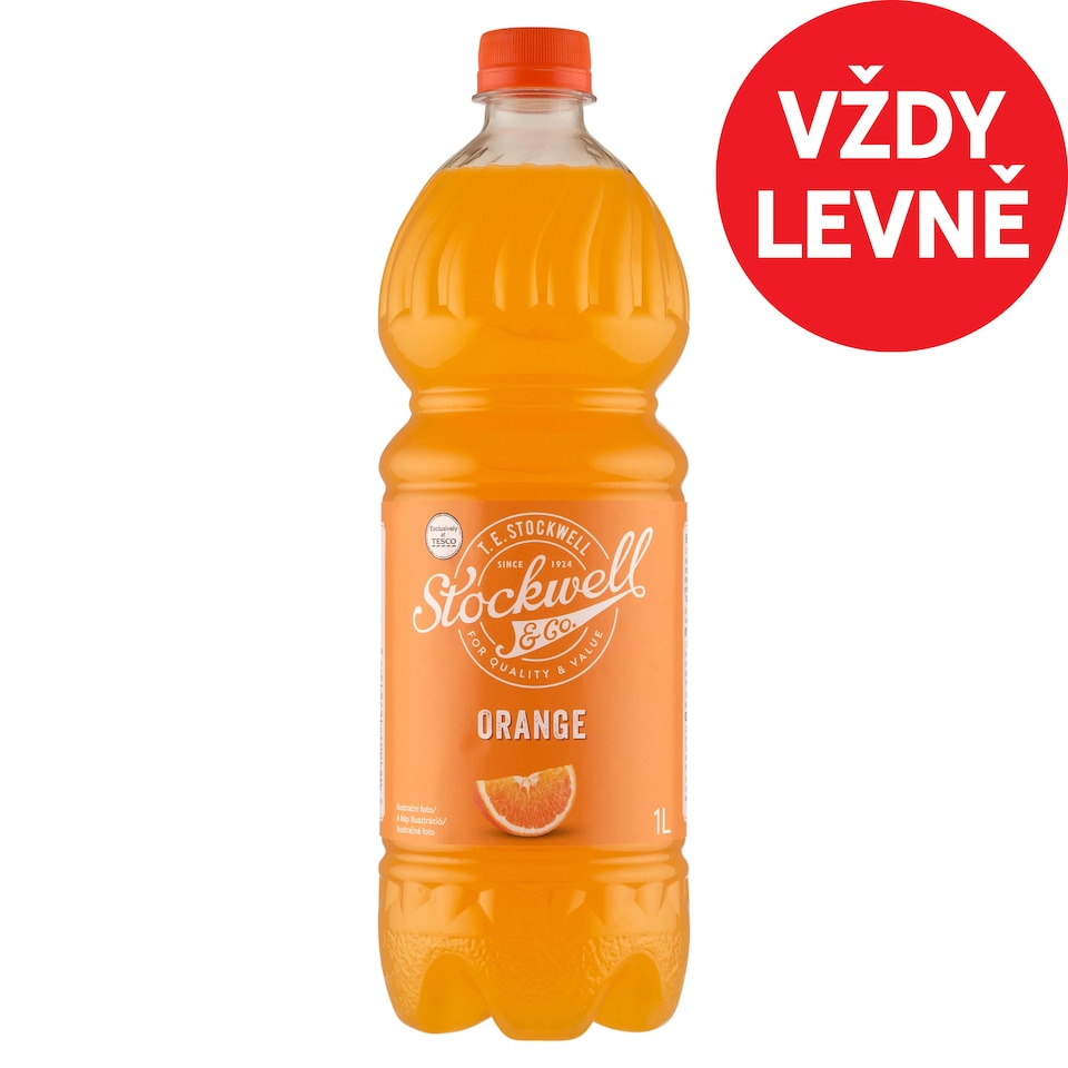 Stockwell & Co. Pomerančový nápojový koncentrát se sladidly 1l