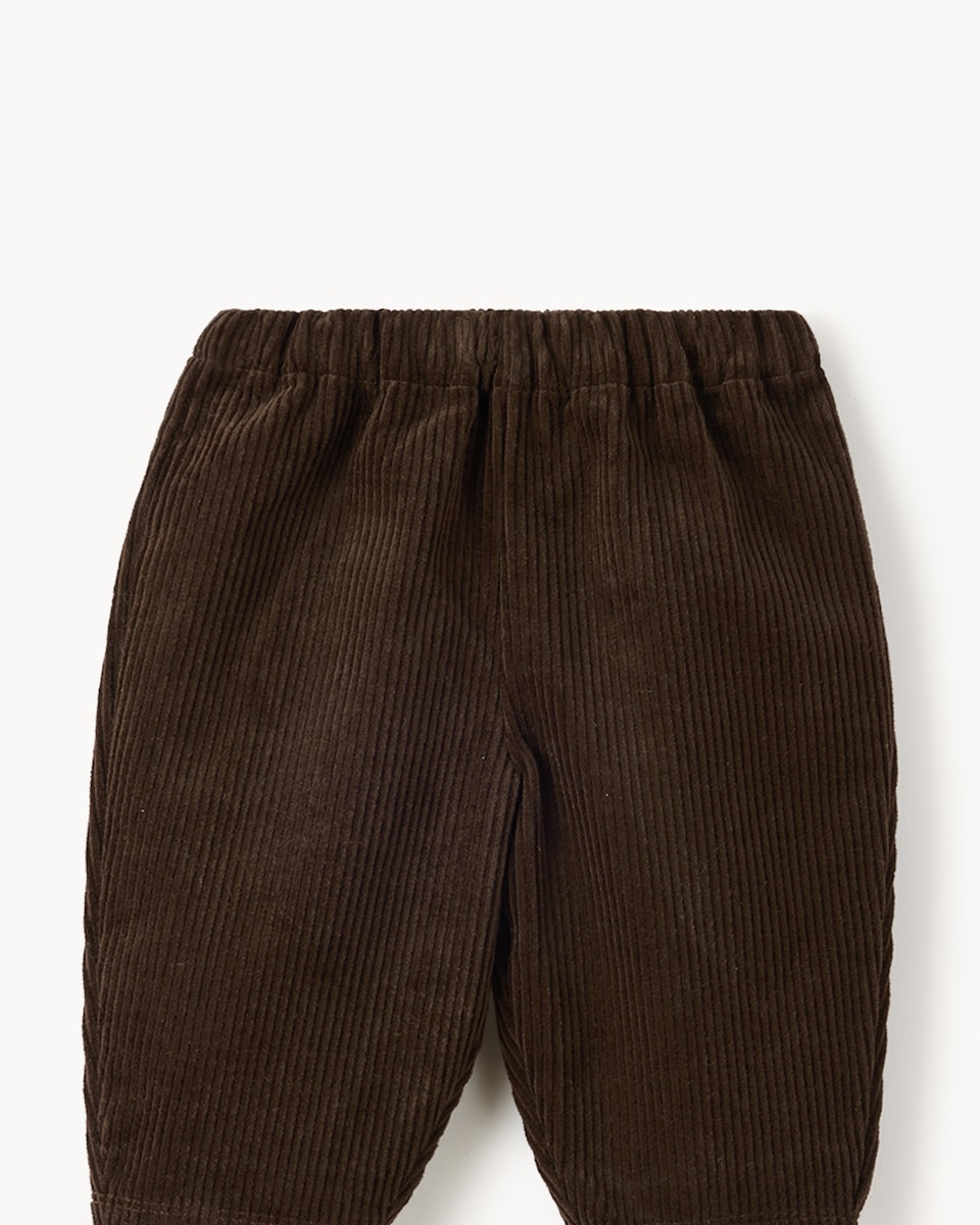 image 1 of F&F Baby Cotton Rich Jacket, Jumper and Trousers Set in Neutral