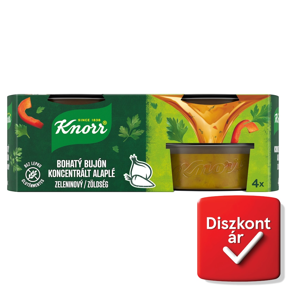 Knorr koncentrált zöldség alaplé 4 x 28 g (112 g)