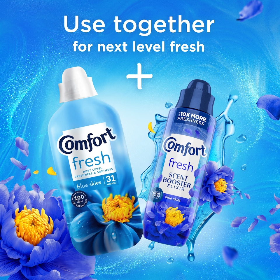 image 1 of Comfort Fresh Scent Booster Elixir Blue Skies 736ml