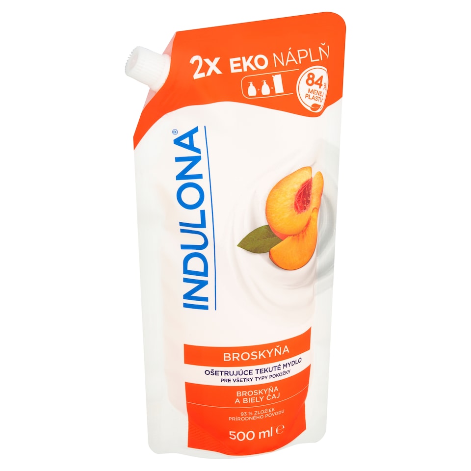 obrázok 1 z Indulona Broskyňa ošetrujúce tekuté mydlo 500 ml
