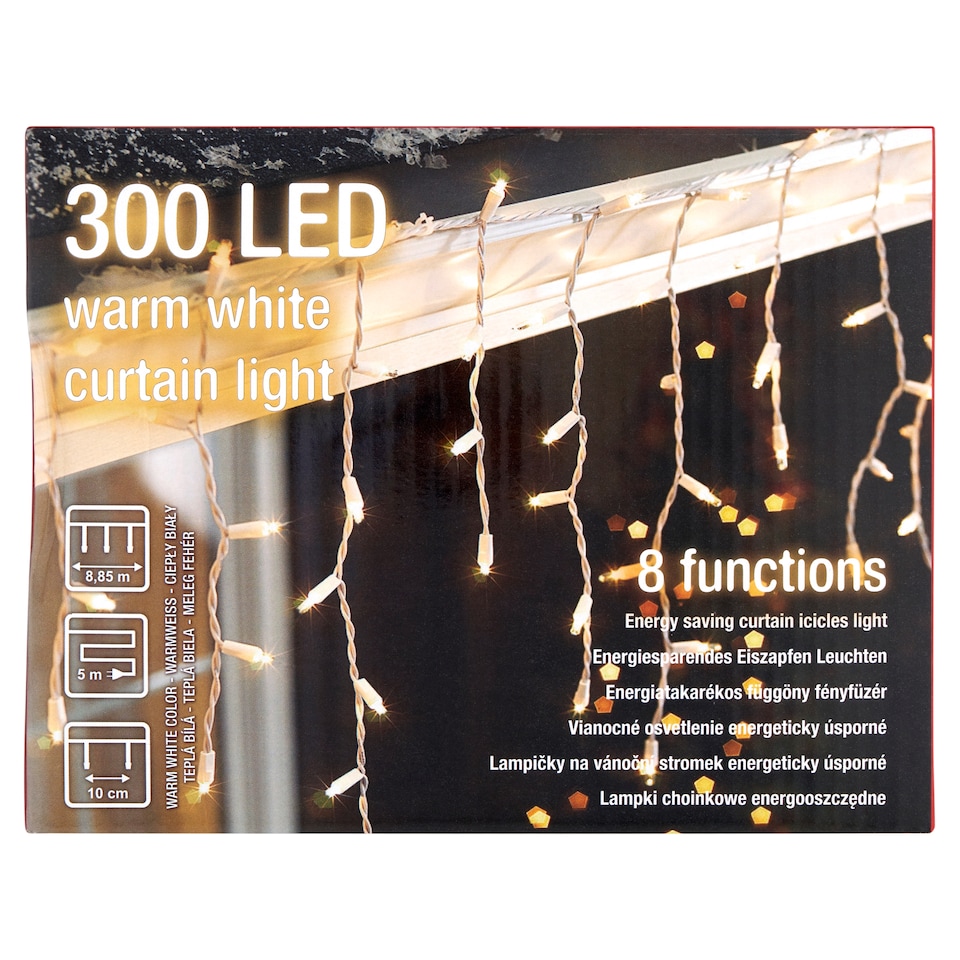 obrázok 1 z Snow Meister SM2006 300 LED vianočné osvetlenie energeticky úsporné teplá biela