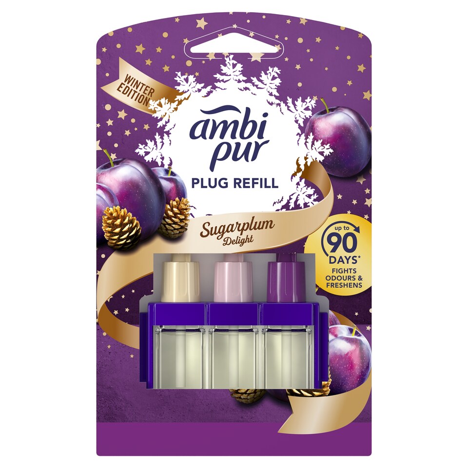 Ambi Pur 3Volution Osvěžovač Vzduchu Elektrický Náhradní náplň Sugar Plum Delight  20 ml,